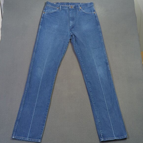 Wrangler Jeans Men's 36x38 Fits 34x36 Blue 13MWZ Cowboy Cut Western Cowboy Rodeo - Picture 2 of 11